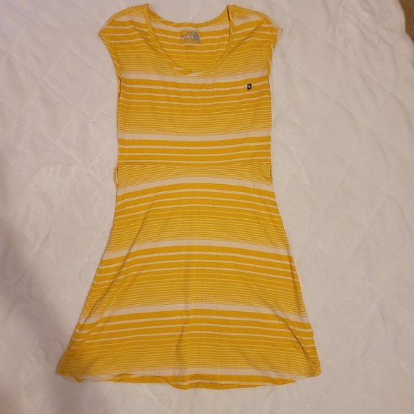 The North Face Dresses & Skirts - The North Face yellow & white slip on dress